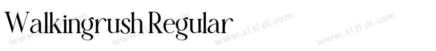 Walkingrush Regular字体转换